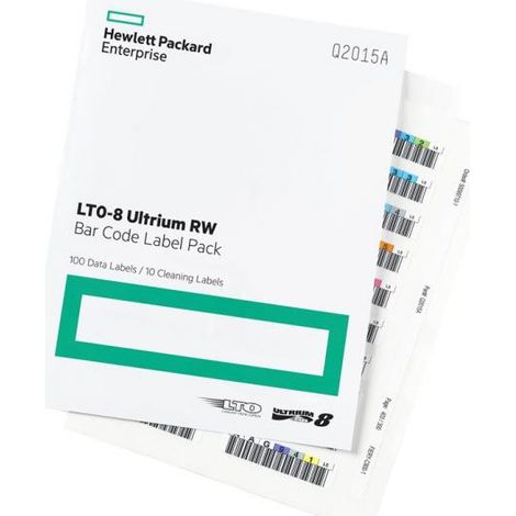 HPE LTO-8 Ultrium RW Bar Code Label Pack
