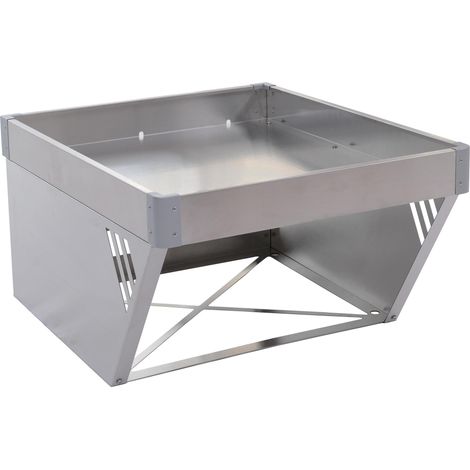 [JAMAIS UTILISÉ] Abri pour tondeuse robot avec jardinière HHG-826, abri de toit pour tondeuse à gazon en métal 40 x 60 x 70 cm, acier inoxydable