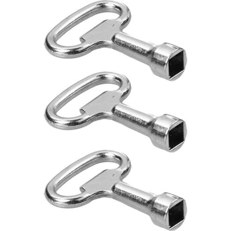 Clé carrée (lot de 3) pour robinet d'eau. clé de ventilation 8 mm. clé de chauffage (1/5)