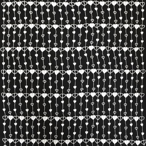 Modulable en macramé petits coeurs Blanc 60x160 cm