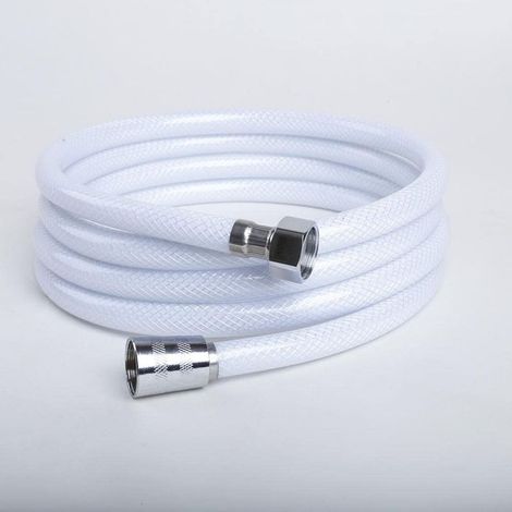 Tuyau de Douche PVC 2M, Remplacement Universel, G1/2 Tuyau, haute résistance à la pression, flexible et anti-casse. (1/5)