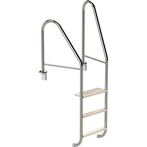 Eichenwald Poolleiter Modell 07 Marina Öffentlich Einbauhalterung Beckentiefe 1060mm 3 Stufen