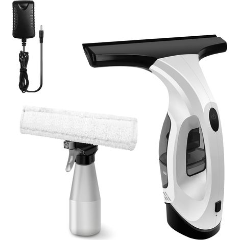 Aspirateur de vitres sans fil, ensemble d'alimentation rechargeable sans fil, essuie-glace électrique, nettoyage de vitres sans couture, autonomie de la batterie de 30 minutes, réservoir d'eau de 150  (1/5)