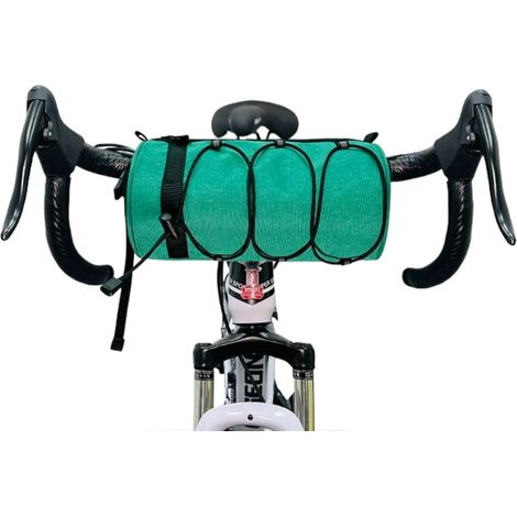 Sac de poignée avant de vélo, sac de rangement étanche de grande capacité, sac de rangement de vélo universel avec bandoulière réglable (1/5)