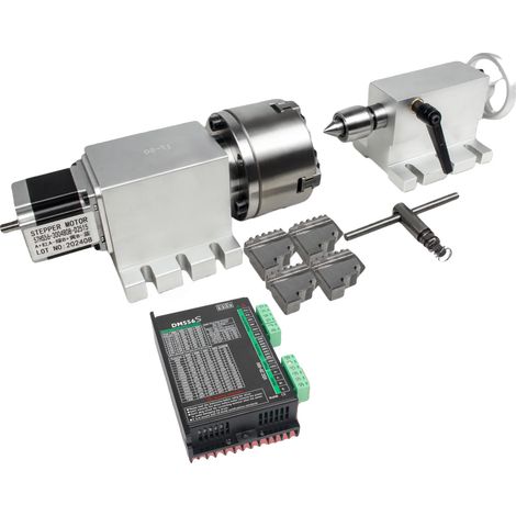 Eje giratorio, reductor armónico sin holgura, compatible con NEMA23, controlador ADD, 3 mordazas K11-100-a, 50-1 Radio-a (1/2)