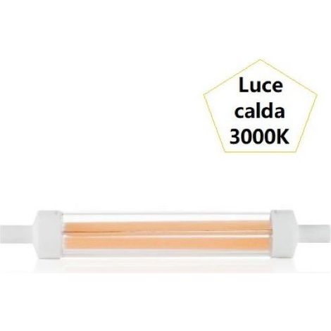 10 Lampadine R7S 10 Watt 3000 K 1200 Lm 11,8 Cm (1/2)