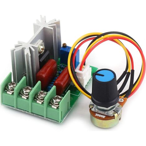 Régulateur de tension SCR AC 50-220V 2000W, contrôleur pour poêle électrique, variateur de lumière, vitesse du moteur et fer à souder (1/5)