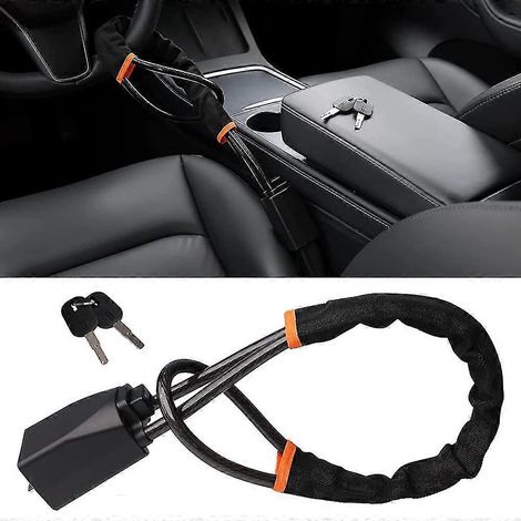 Bloqueo de volante Club Car Antirrobo Cinturón de seguridad Antirrobo Bolso Se adapta a la mayoría de los vehículos Prevención Cinturón Llave (1/5)