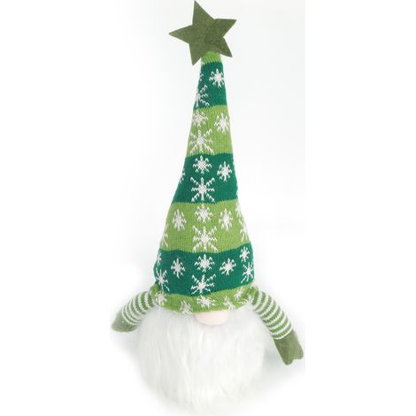 Poupée lumineuse de Noël LED, poupée sans visage avec bonnet tricoté, décoration de gnome de Noël, cadeau pour enfants, vert (1/5)