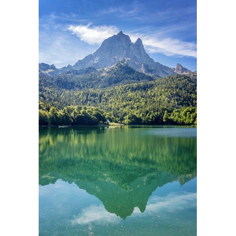 Tableau sur toile vallée d'Ossau 30x45 cm - Impression sur Toile Murale Décorative - Image imprimée en HD sur Toile - Toile sur Châssis en Bois FSC - Fabriqué en France (1/4)
