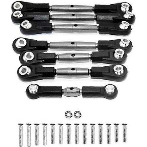 Kit de 7 biellettes de direction en acier pour voiture RC TT-02B 1/10 (pièces et accessoires de mise à niveau) (1/5)