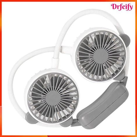 Ventilateur de cou - AKOZON - Modèle pliable - 2 vitesses - Rechargeable USB - Tuyau métallique pliable (1/5)