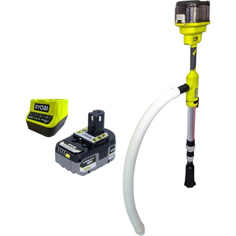 Ryobi RY18STPA-0 Pompa a batteria per barili di pioggia 18 V 3360 l/h + 1x batteria 5,0 Ah + caricabatterie (1/4)