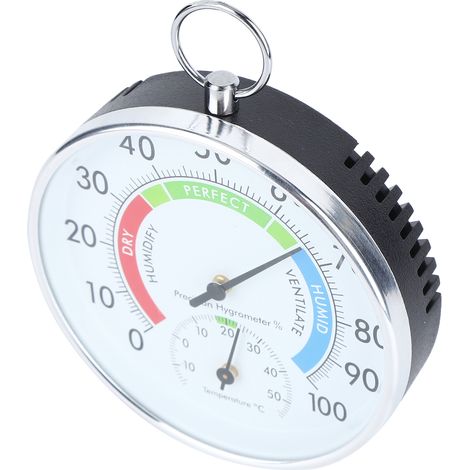Wandmontiertes Thermometer-Hygrometer für den Innenbereich – Temperatur- und Feuchtigkeitsmesser für Zuhause, Lager und Büro (1/5)