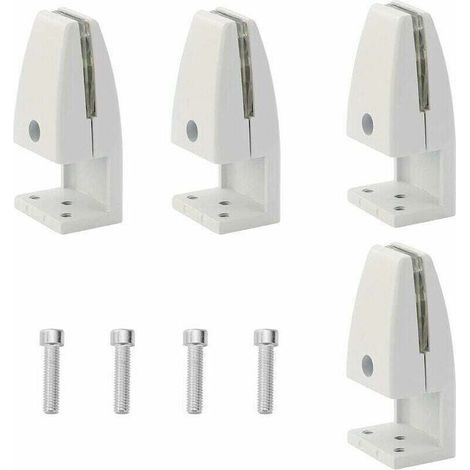 Lot de 4 pinces de séparation de bureau, pinces de protection contre les éternuements en alliage d'aluminium, pinces de confidentialité pour salle de classe (5-20 mm) (1/4)