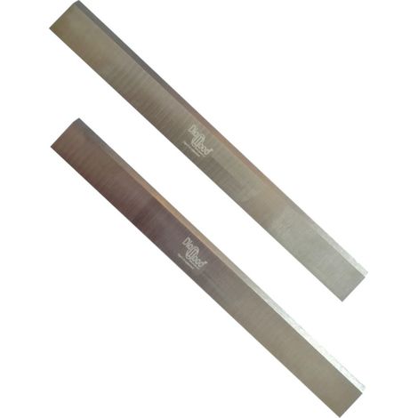 OMNIVOR - 2 X Fers de Rechange pour Raboteuse ou Dégauchisseuse Lames de Rabot Réaffutables 200 x 20 x 2.5 mm Outil de Travail du Bois Dur ou Bois Tendre Acier HSS