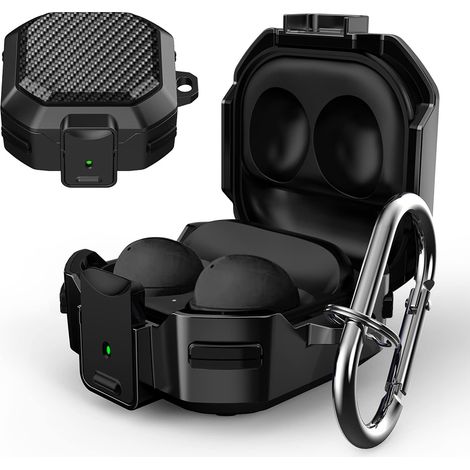 Etui pour écouteurs Galaxy Buds 2 Pro - étui robuste anti-choc avec mousqueton métallique - compatible Galaxy Buds 2 Pro Galaxy Buds 2 Galaxy Buds Live Galaxy Buds Plus - 1 pièce (1/5)