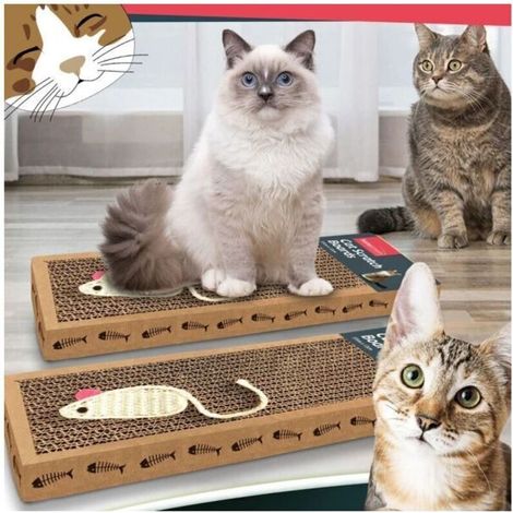 100% återvinningsbar 2pk Tapis à gratter pour chat Tapis à gratter pour chaton