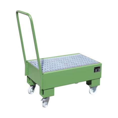 Bauer Fahrbare Auffangwanne AW 60-1 SR, lackiert, Resedagrün
