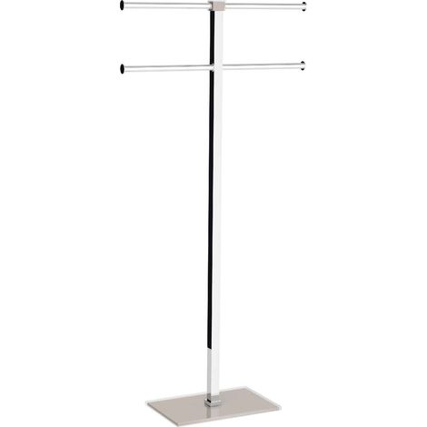 GEDY RA316600000 Toallero de Pie Beige Transparente-Cromo - ref: RA316600000
