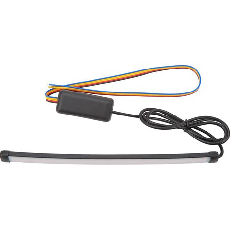 Barre lumineuse de frein et de clignotant 12V 20cm, feux de stop ambre et rouge dynamiques pour voiture, moto, véhicule électrique. (1/5)