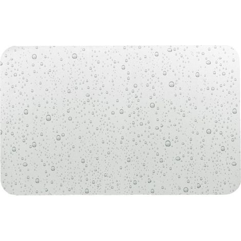 Tapis de Bain Ultra-Absorbant "Splash" 50x80cm Gris (1/4)