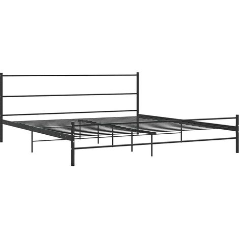 Maison Exclusive - Giroletto Nero in Metallo 180x200 cm (1/5)