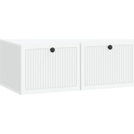 Maison Exclusive - Mobile Porta TV da Muro Bianco 78,5 x 41 x 30 cm (1/5)