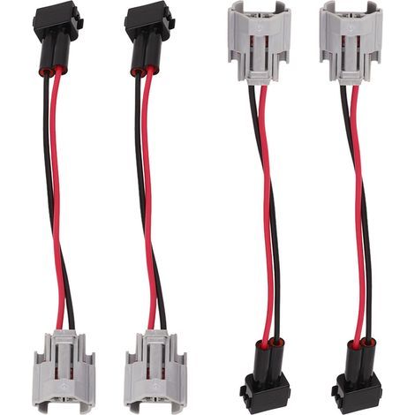Adaptateur de harnais d'injecteur de carburant, 4 pièces, pour DENSO femelle à EV1 A mâle, remplacement de prise Civci K20 K24