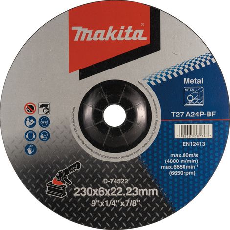 D-74522 Dischi per sbavatura METAL 230x6,0x22,23mm