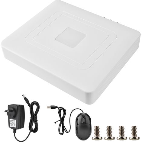 Enregistreur vidéo intelligent 4 canaux 100-240V, HD 5-en-1 hybride temps réel (prise AU) (1/5)