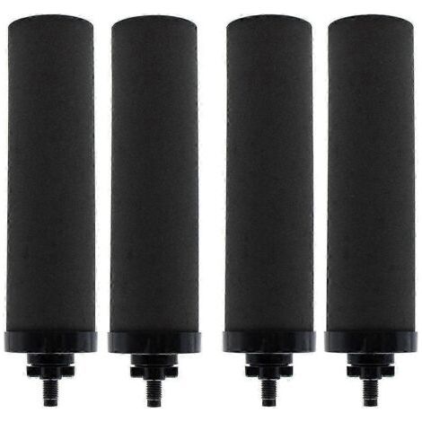 Lot de 4 filtres de rechange à charbon actif noir BERKEY BB9-2 pour système de filtration d'eau par gravité (noir) (1/5)