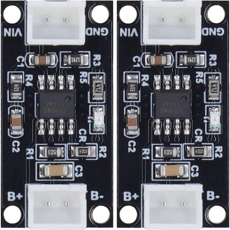 2 Stück NiMH-Akkuladeplatinen, tragbar, verschleißfest, CC/CV-Akkulademodul, 1 A, 3 V, MRB048D