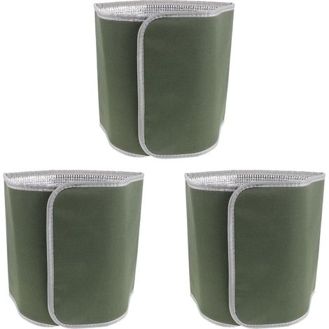 GDHZS- 3 Pièces Housse Isolante pour Plantes D'extérieur en Aluminium,Protection Hiver pour Pot de Fleurs Jusqu'à 25cm,Facile à Installer,Protège Le Gel (1/5)