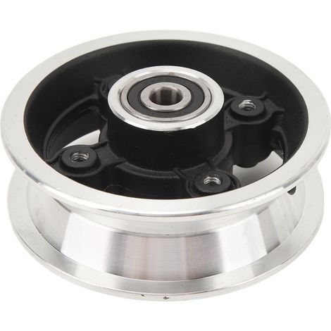 Moyeu de roue avant pour trottinette électrique, 28 mm, alliage d'aluminium, 8 pouces, pièce de rechange noire (1/5)