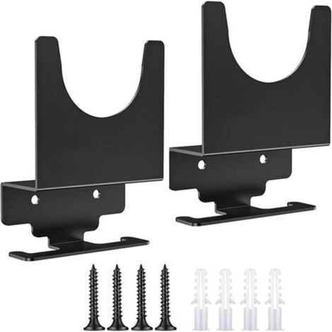 Lot de 2 supports de meuleuse d'angle, support mural pour meuleuse de 5 pouces, support de rangement pour polisseuse avec crochet métallique, support pour outils de garage pour meuleuse d'angle, clé à (1/5)