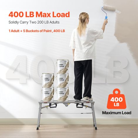 Plateforme de Travail Échafaudage Pliant Portable 500/620/740 mm (1/5)