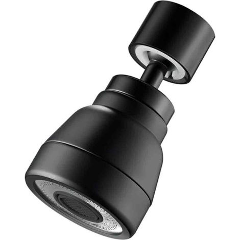 Robinet De Rallonge - Tête Douchette Évier 360° - 3 Modes Aérateur - Adaptateur Extension Robinet Cuisine - Laiton Noir - 1 Pièce (1/5)