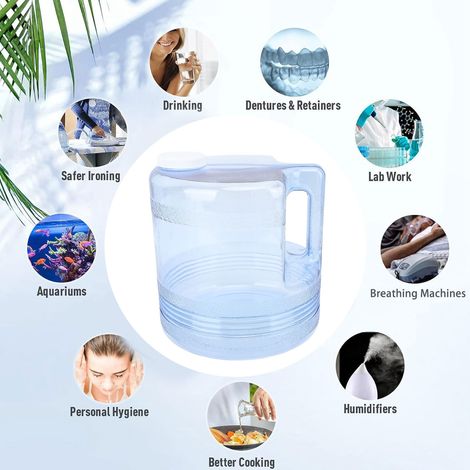 Ortviai Récipient de collecte d’eau distillée 4 L pour distillateurs de comptoir – PP haute qualité (1/4)