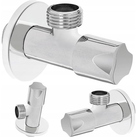 Invena Winkelventil Chrom 1/2" langlebiger Keramikkopf