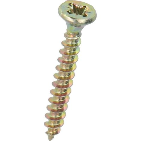 Vis pour panneaux d'aggloméré Ø 4 x 30 mm avec empreinte cruciforme