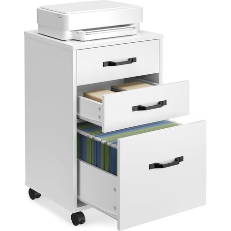 Caisson de Bureau à 3 Tiroirs, Casier sur roulettes (1/5)