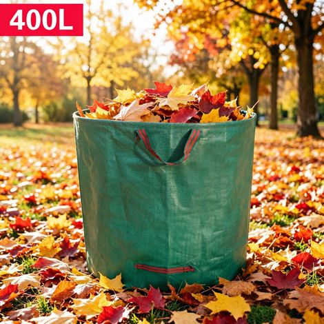 Sac de jardin robuste tissé PP, sac stockage feuilles et tontes de gazon pour bricolage extérieur (1/5)