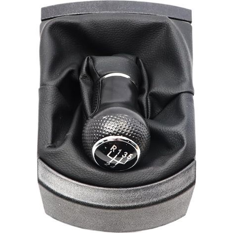 Pommeau de levier de vitesse 5 vitesses noir compatible avec Ibiza 2002-2010 Seat Ibiza 6L (1/5)
