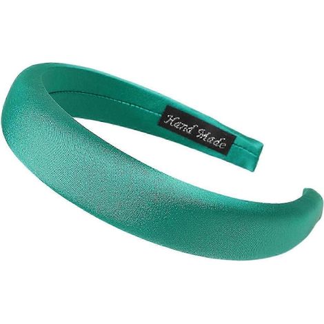Hochwertiges Design, einfarbiges, breites Haarband, weiches Schwammhaarband, vielseitig einsetzbar-Green (1/5)