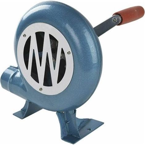 Souffleur de Forge à Manivelle, Ventilateur Manuel de Ventilateur de Pop-Corn Iron Gear, Ventilateur Centrifuge, Grand Cadeau D'accessoires de Gril, 120W (1/4)