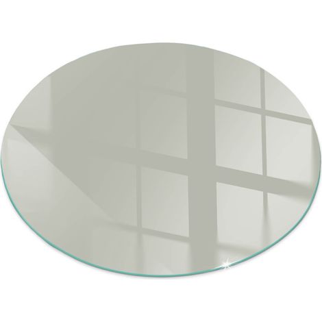 Plaque décorative imprimée sous cheminée et poêle indépendant Protection Thermique Couleur Gris-vert Ronde fi 70 cm (1/5)