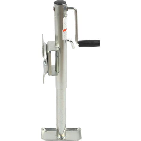Cric de remorque réglable de 1 200 lb avec poignée de rotation latérale de la roue, langue pivotante pour remorques de yacht ATV UTV RV bas 400 mm à 660 mm (1/5)