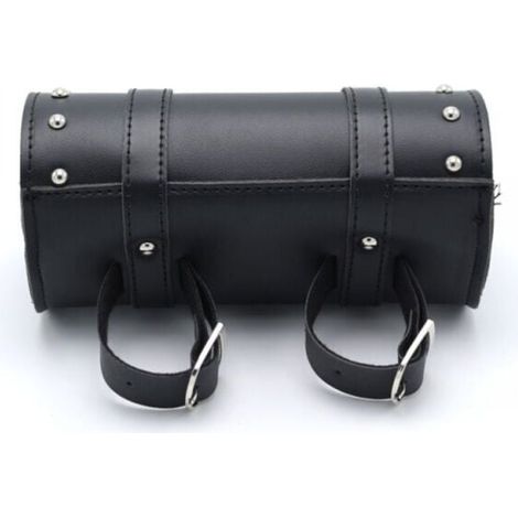 Sacoches Cavalières pour Motos,Sac à Outils en Cuir Moto,Universelle Sacoches Cavalières pour Moto,Cuir Noir Trousse Outils Moto,avec 2 Sangles De Fixation, s'adapte à La Plupart des Motos (1/4)