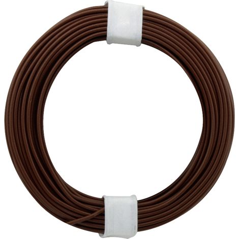 Donau Elektronik 118-8-D Litze 1 x 0.14 mm² Dunkelbraun 10 m